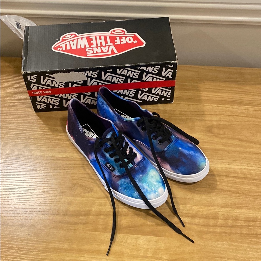 Vans Cosmic Blue and Purple Sneakers